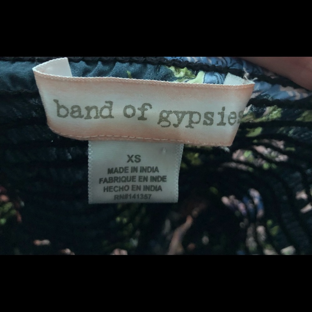 Band of Gypsies Black Floral Sleeveless Corset top Mini Dress XS - Picture 6 of 11